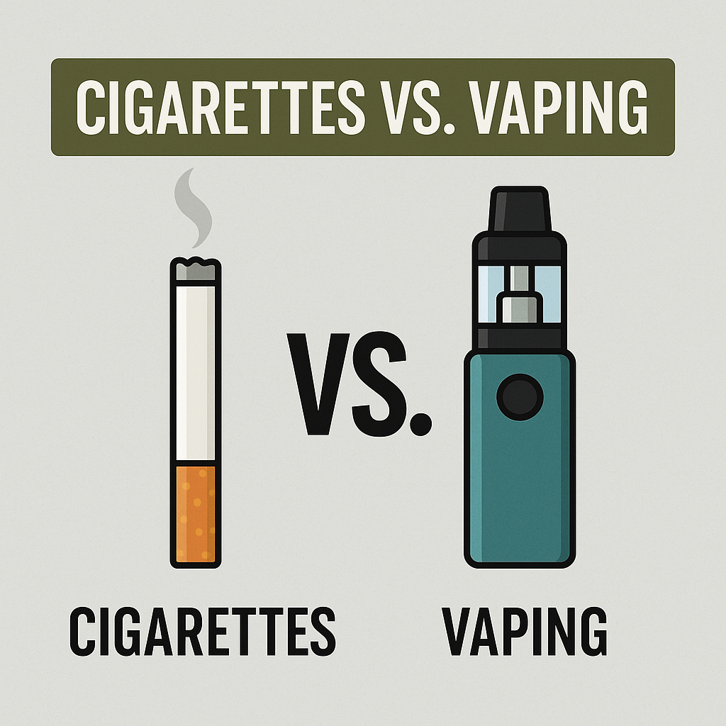 Cigarettes vs. Vaping: Understanding the Key Differences in 2025