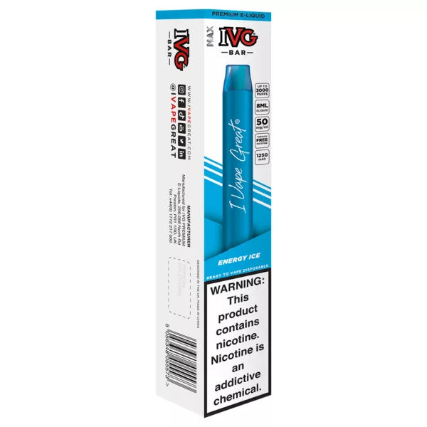 IVG BAR DISPOSABLE 3000 PUFFS - Energy ICE