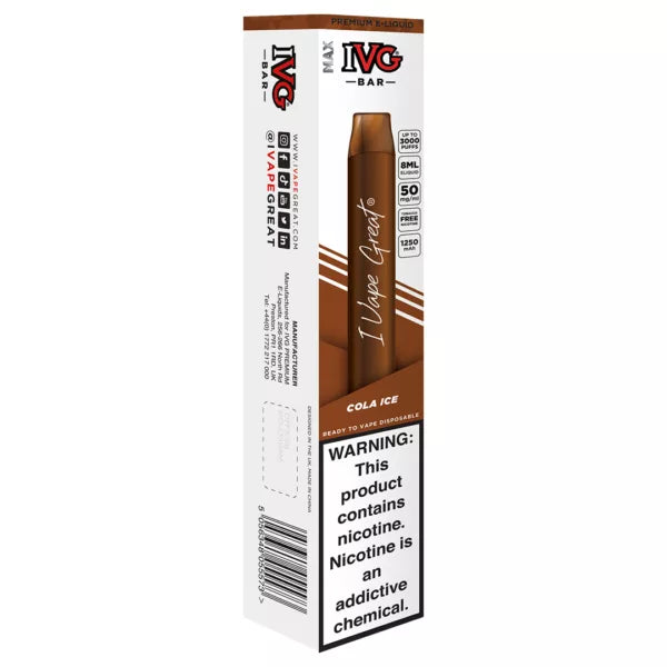IVG BAR DISPOSABLE 3000 PUFFS - COLA ICE