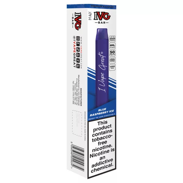 IVG BAR DISPOSABLE 3000 PUFFS - BLUE RASBERRY