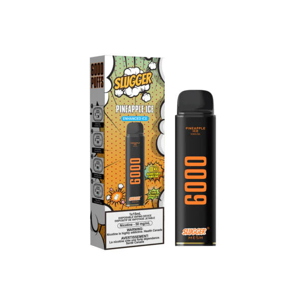 SLUGGER DISPOSABLE 6000 PUFFS PINEAPPLE ICE