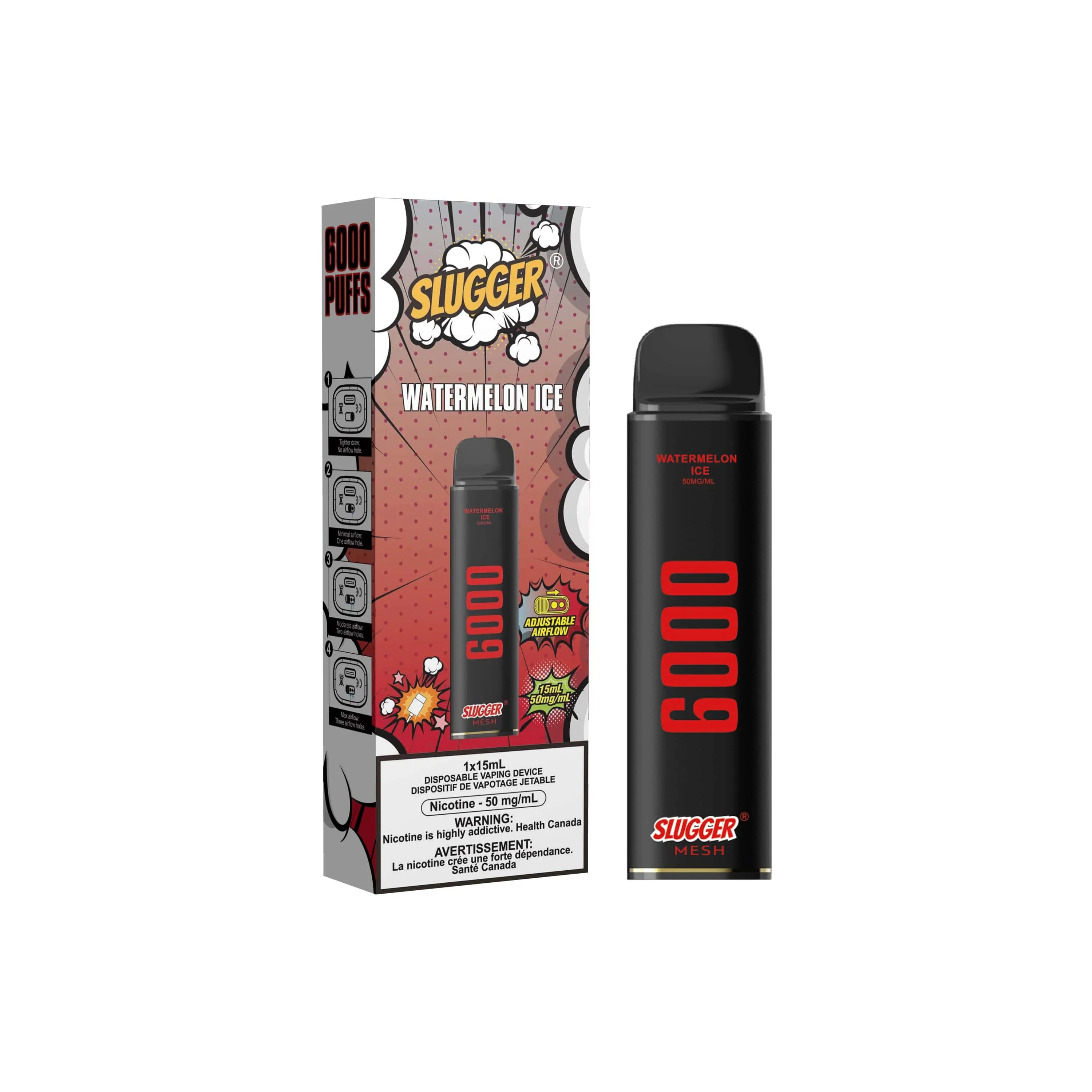 SLUGGER DISPOSABLE 6000 PUFFS WATERMELON ICE
