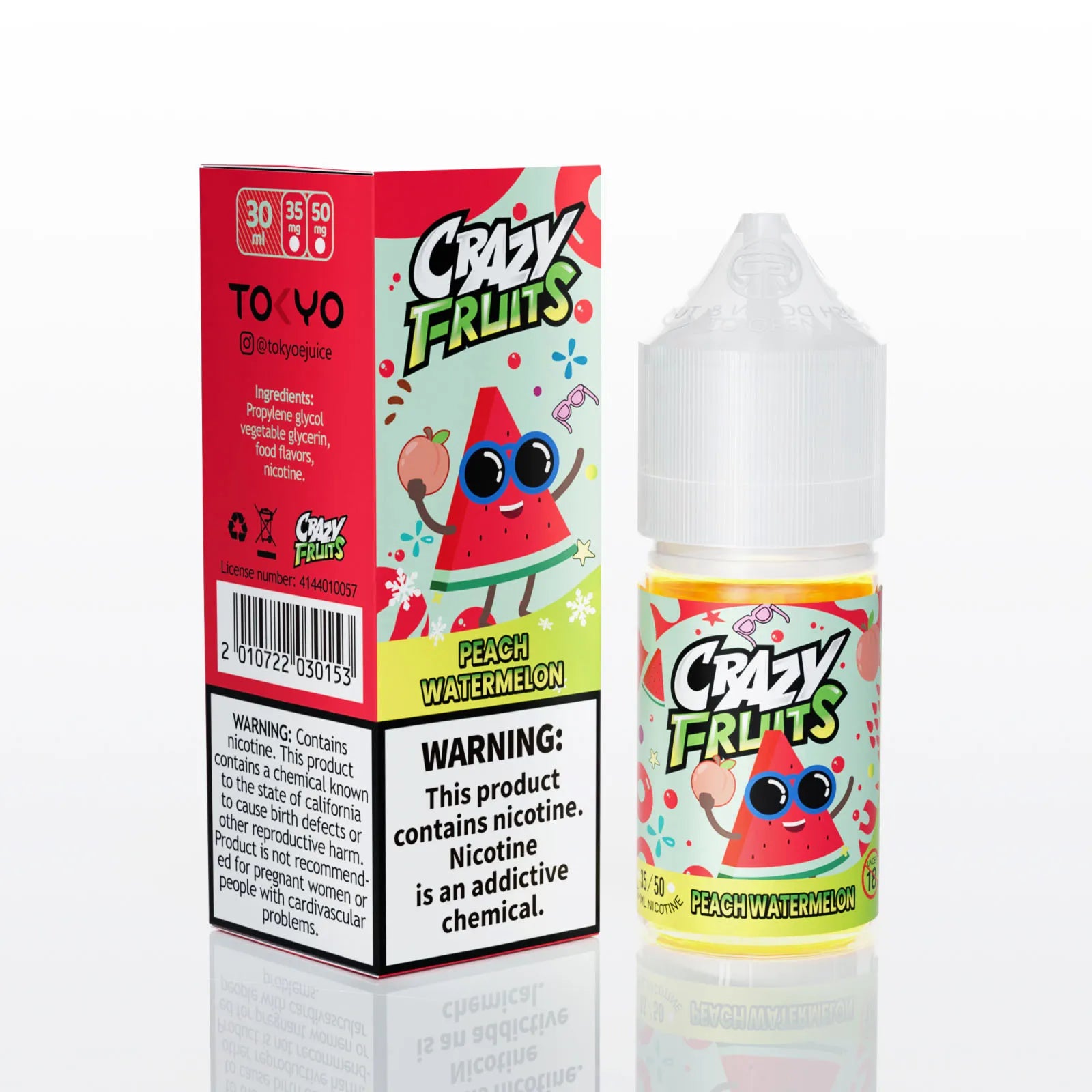 TOKYO CRAZY FRUIT PEACH WATERMELON 30ML