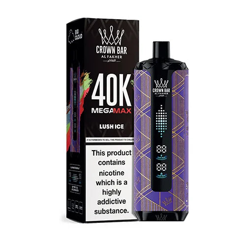 AL FAKHER CROWN BAR MEGA MAX 40K PUFFS LUSH ICE