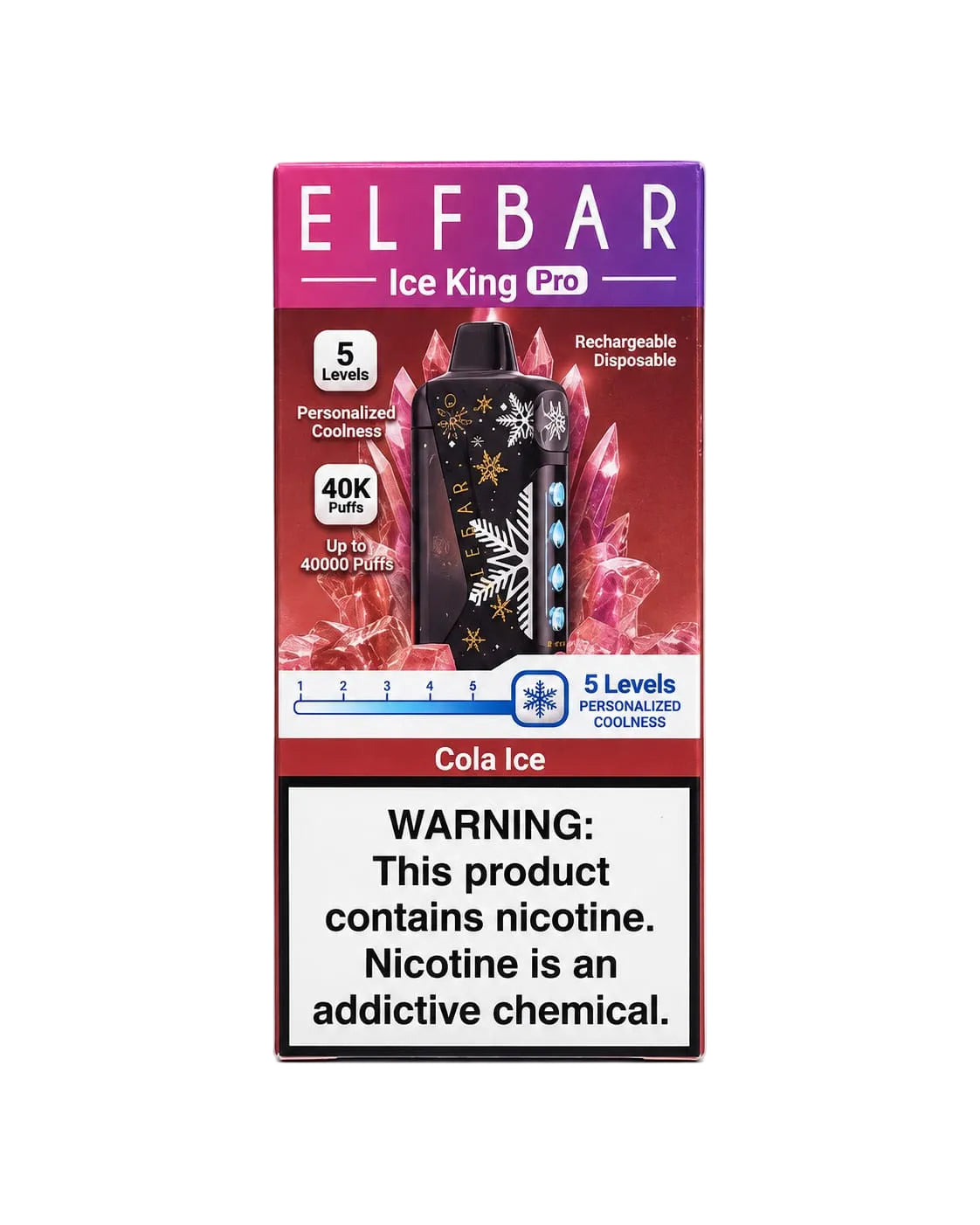 ELFBAR ICE KING PRO COLA ICE – 40,000 Puffs