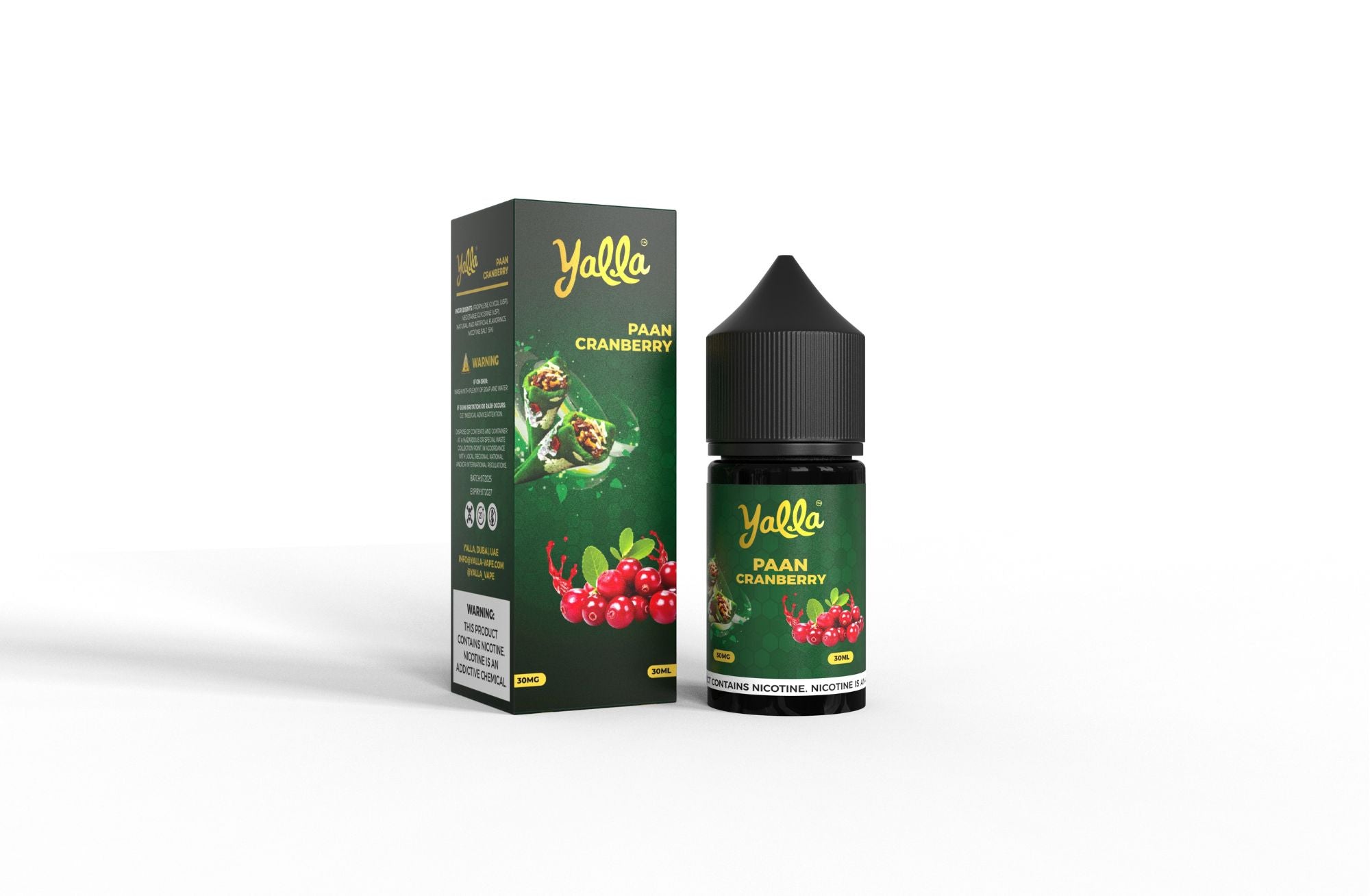 YALLA PAAN CRANBERRY 30ML