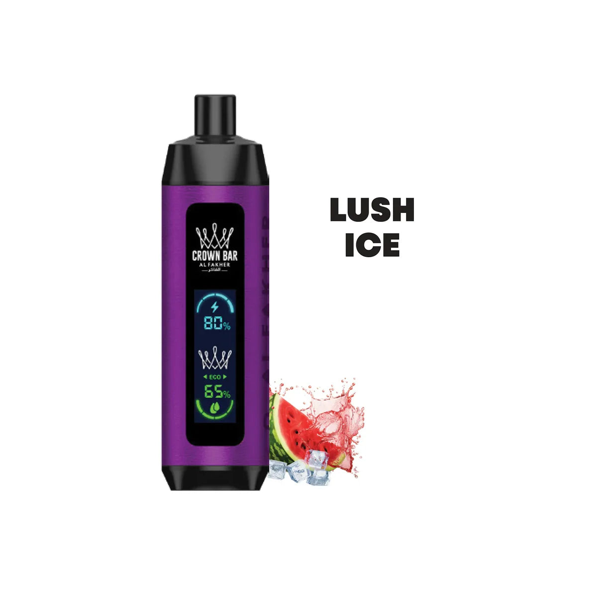 CROWN BAR BY AL FAKHER DISPOSABLE 8000 PUFFS - Lush Ice / 5 MG