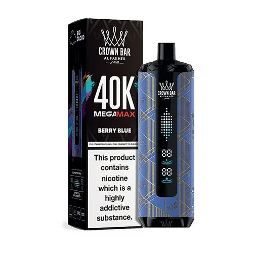 AL FAKHER CROWN BAR MEGA MAX 40K PUFFS BERRY BLUE