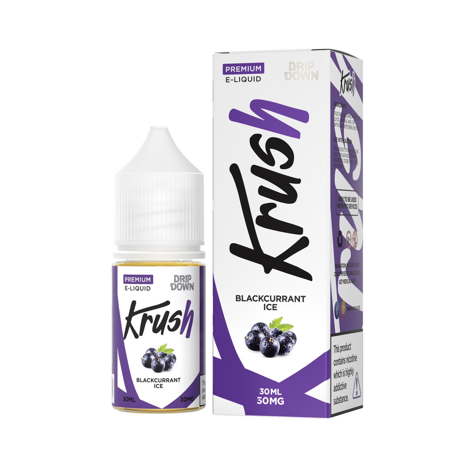 DRIP DOWN KRUSH SERIES BLACKCURRANT ICE 30ML