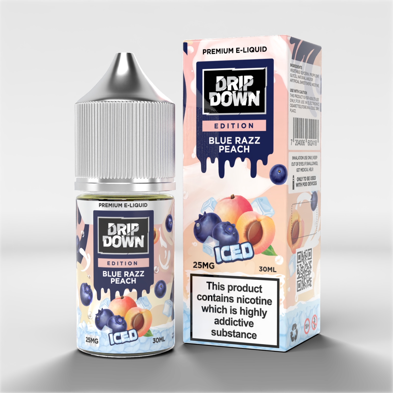 DRIP DOWN EDITION SERIES - BLUE RAZZ PEACH ICE 30ML