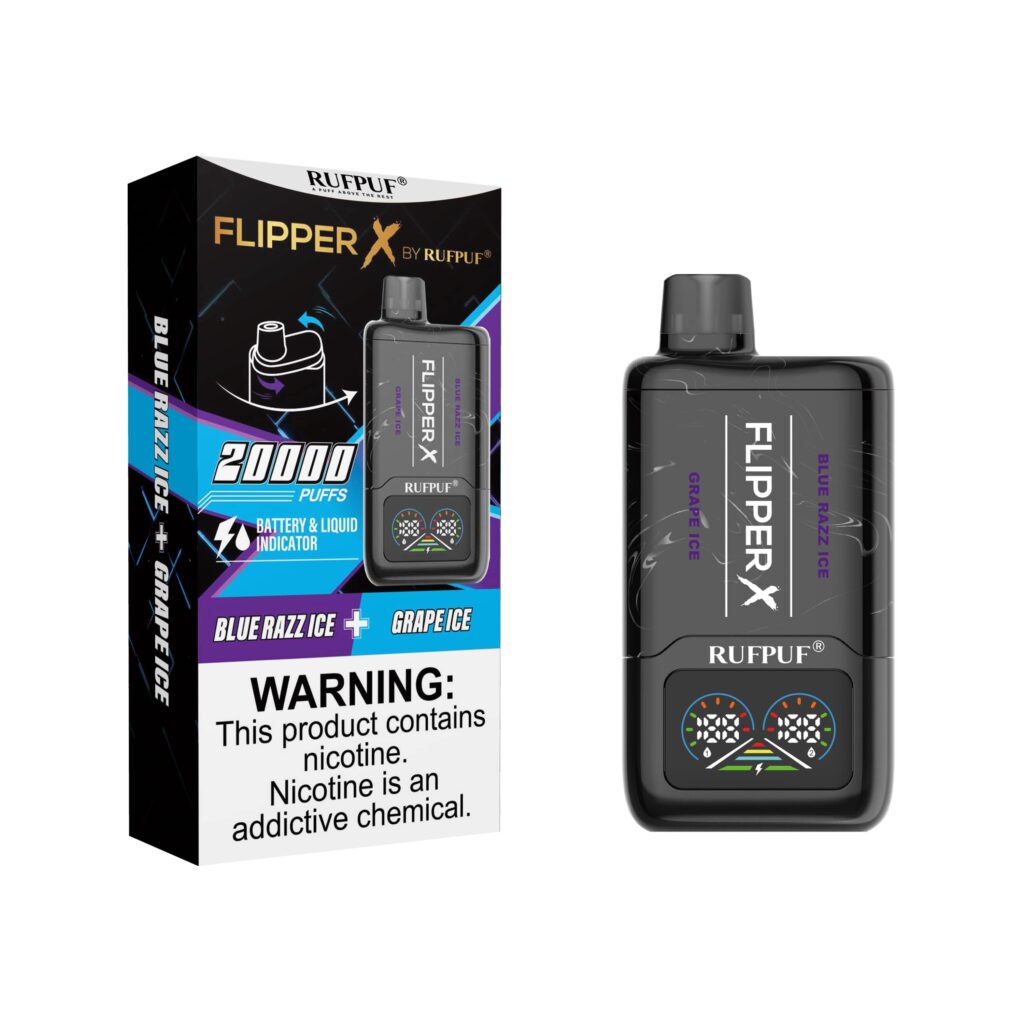 FLIPPER X 20K PUFFS - Blue Razz + Grape Ice / Rufpuf