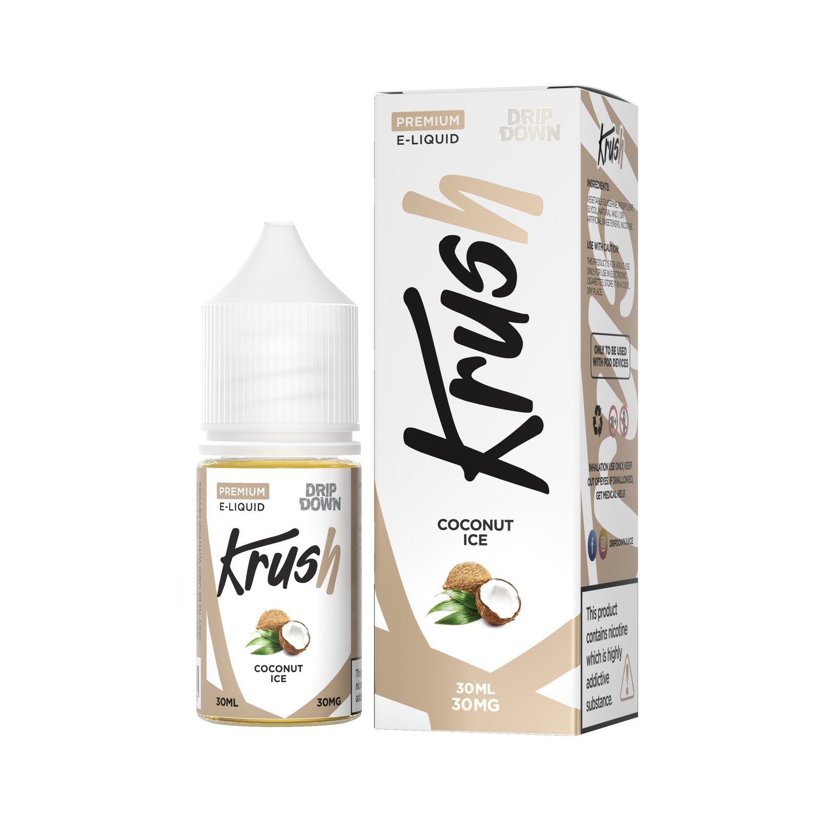 DRIP DOWN KRUSH SERIES - COCONUT ICE 30ML