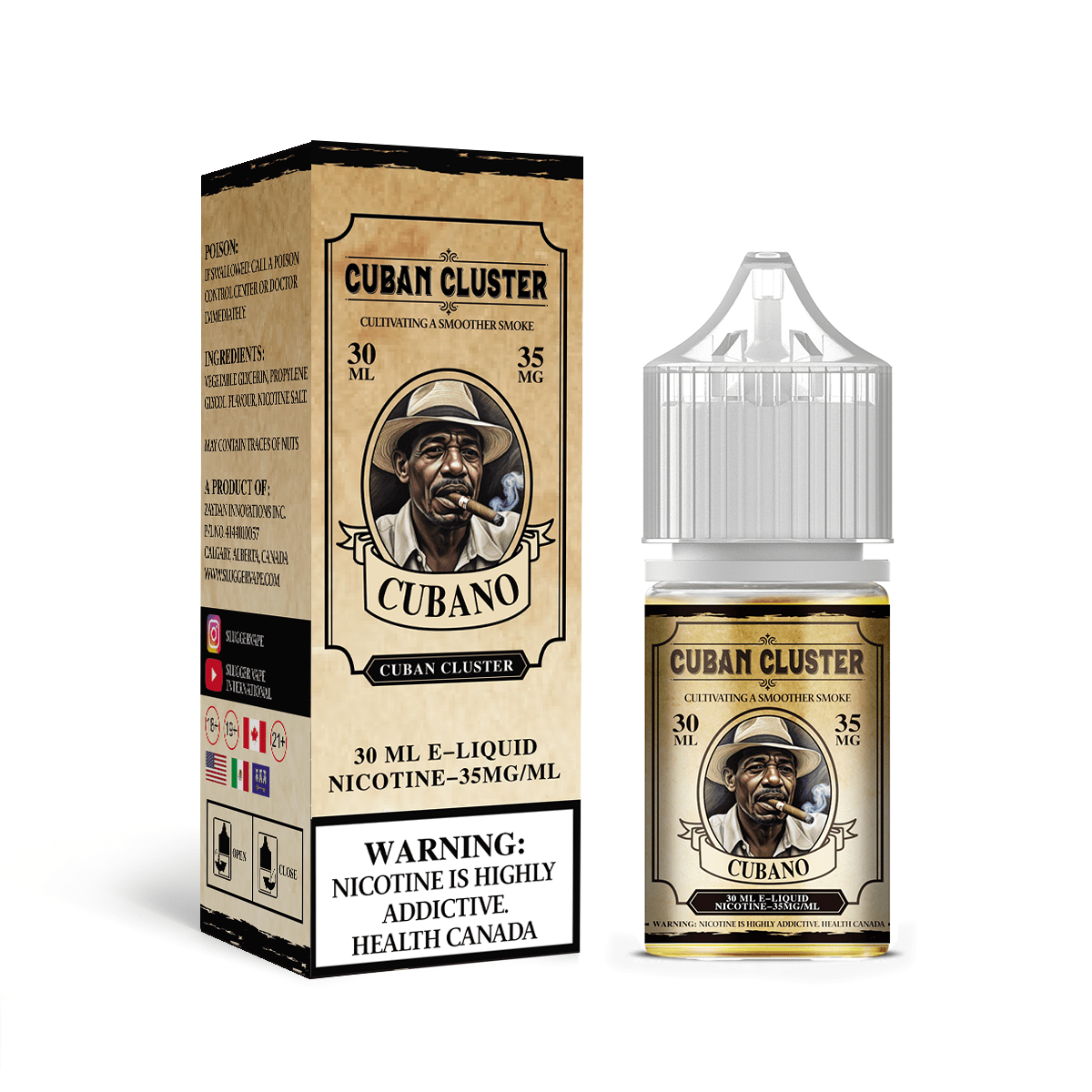 SLUGGER CUBAN CLUSTER SERIES - CUBANO 30ML
