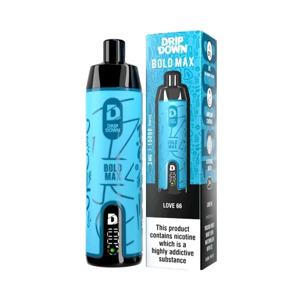 DRIP DOWN BOLD MAX 15000 PUFFS DISPOSABLE - LOVE-66