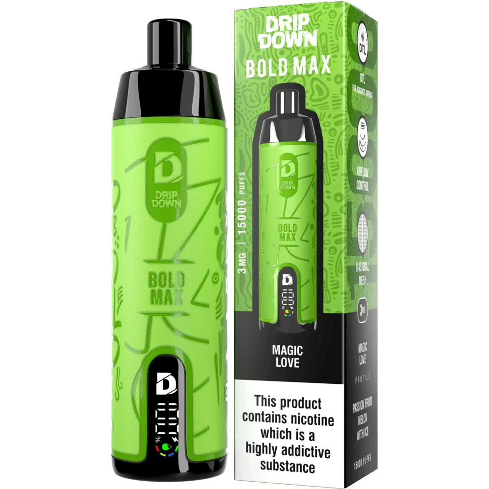DRIP DOWN BOLD MAX 15000 PUFFS DISPOSABLE - MAGIC-LOVE