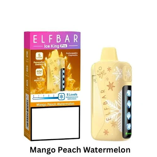 ELFBAR ICE KING PRO MANGO PEACH WATERMELON – 40,000 Puffs