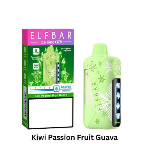 ELFBAR ICE KING PRO KIWI PASSIONFRUIT GUAVA – 40,000 Puffs