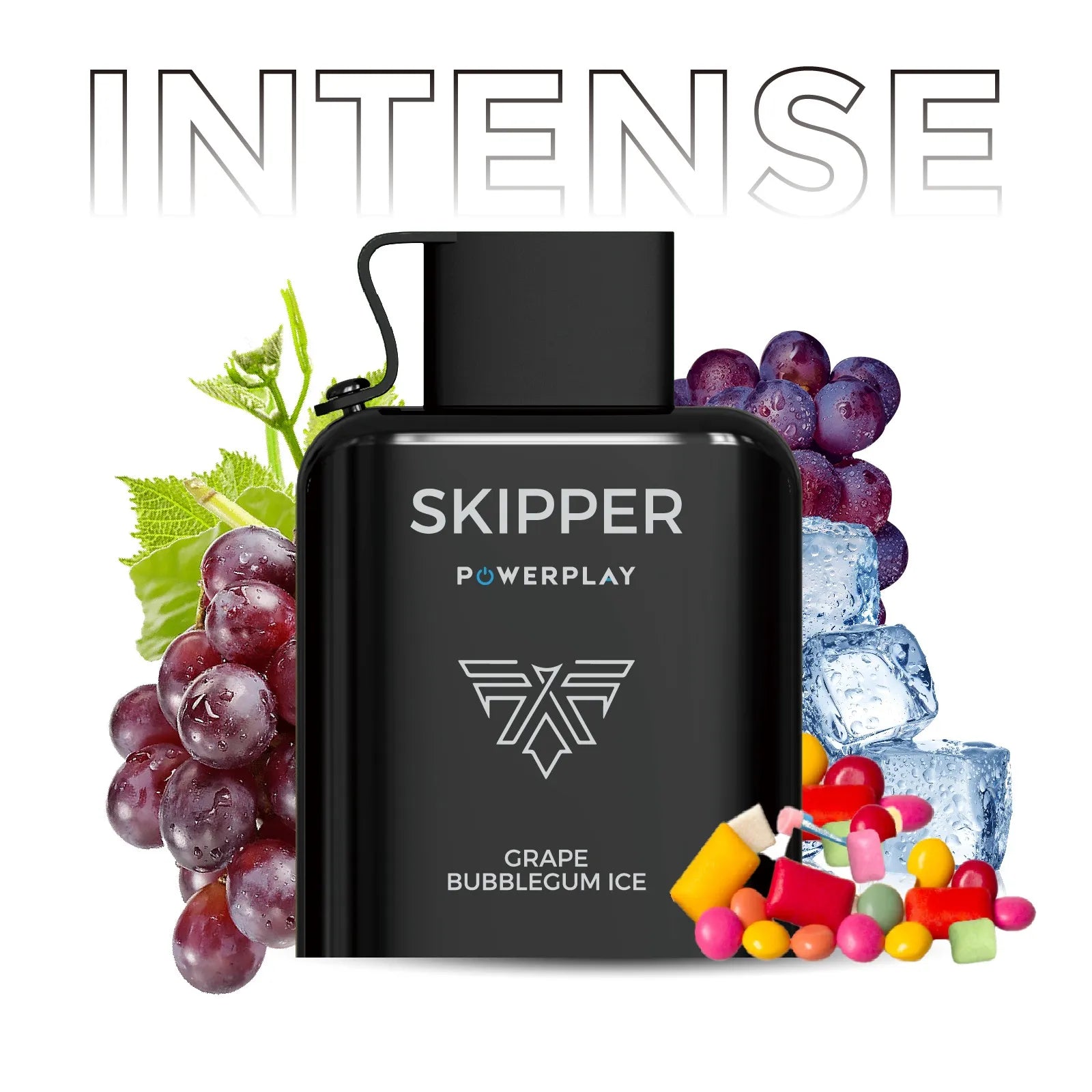 SKIPPER - 16000 PUFF - GRAPE BUBBLEGUM ICE