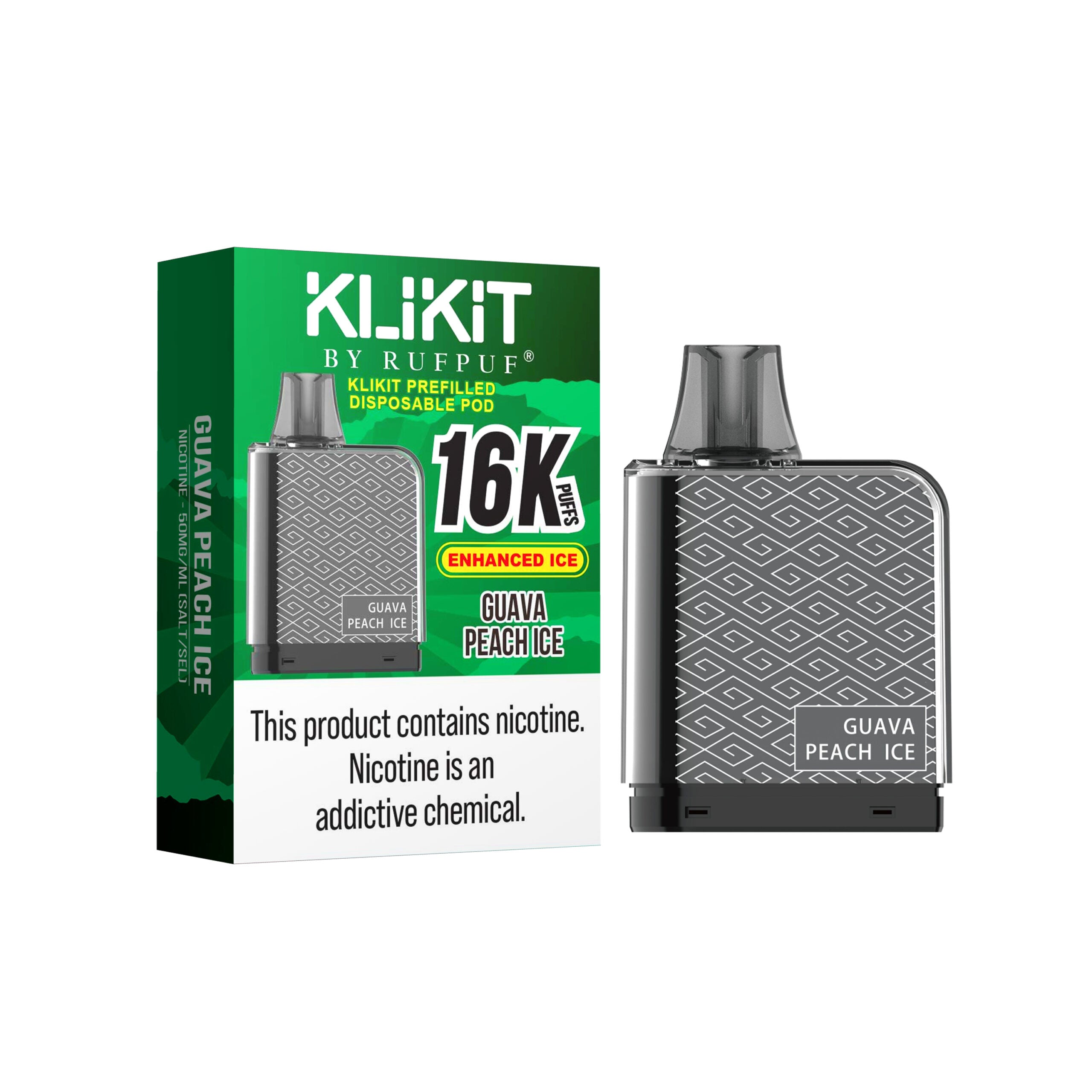 KLIKIT 16K PUFFS GUAVA PEACH ICE
