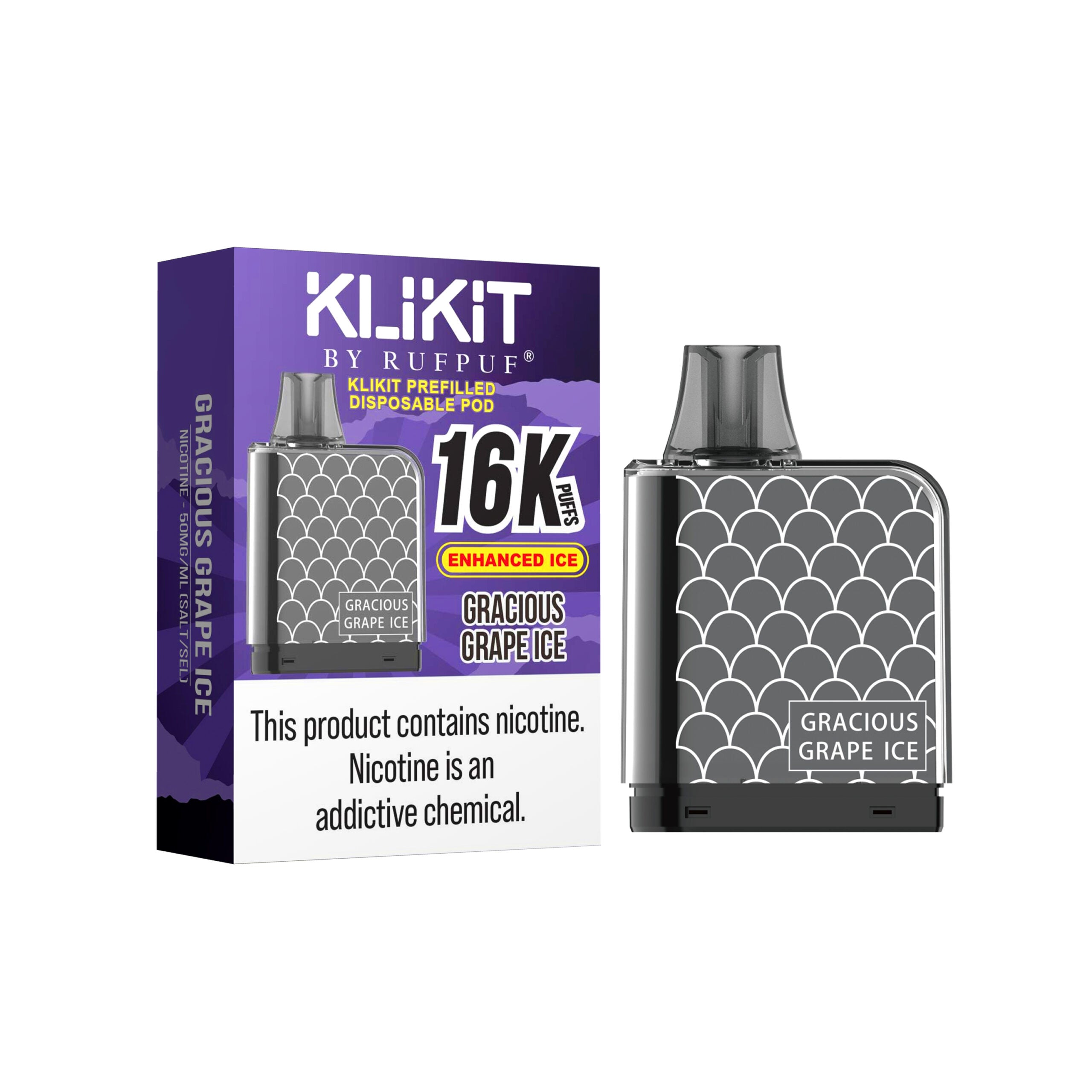 KLIKIT 16K PUFFS GRACIOUS GRAPE ICE