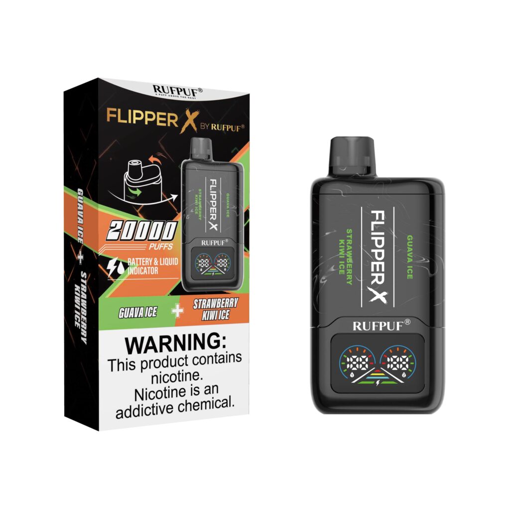 FLIPPER X 20K PUFFS - Guava Ice + Strawberry Kiwi Ice / Rufpuf