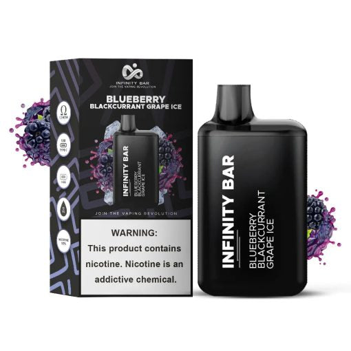 INFINITY BAR DISPOSABLE 5000 PUFFS - BLUEBERRY BLACKCURRANT GRAPE