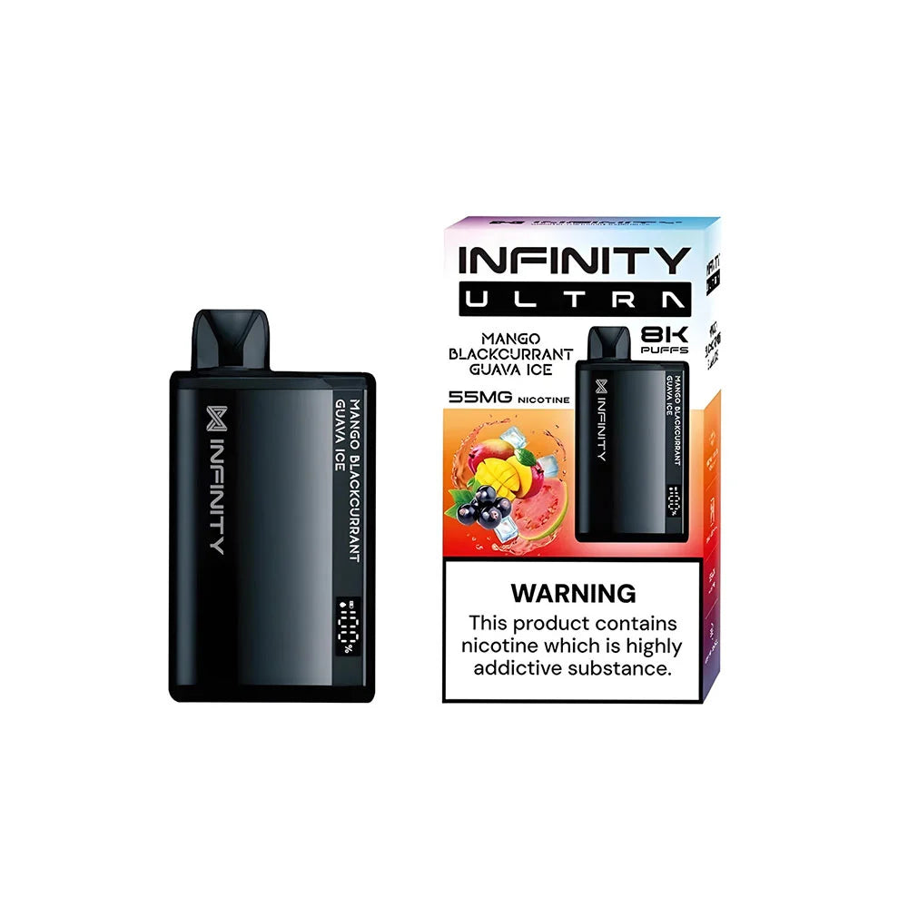 INFINITY ULTRA 8000 PUFFS MANGO BLACKCURRANT GUAVA ICE