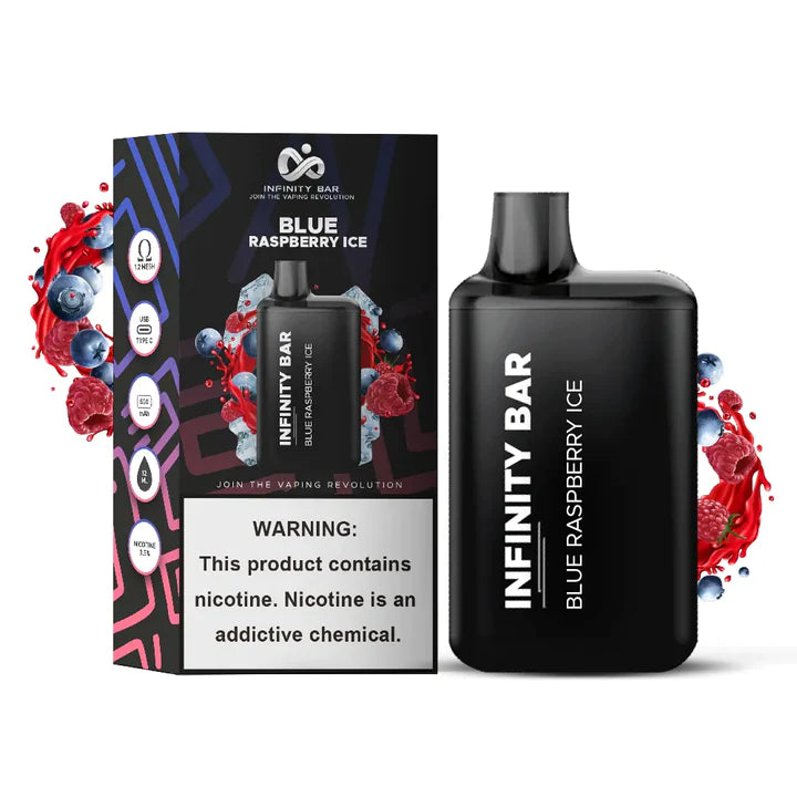 INFINITY BAR DISPOSABLE 5000 PUFFS - BLUE RASPBERRY ICE