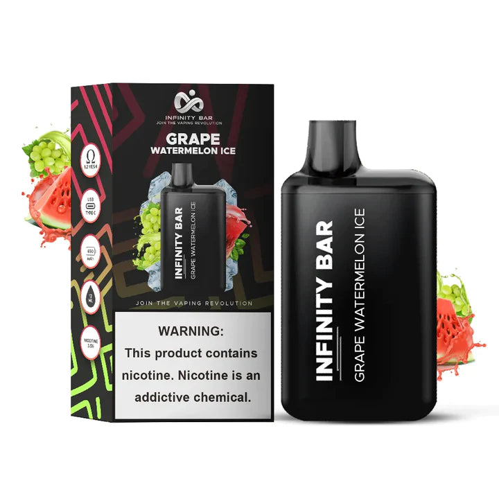 INFINITY BAR DISPOSABLE 5000 PUFFS - GRAPE WATERMELON ICE