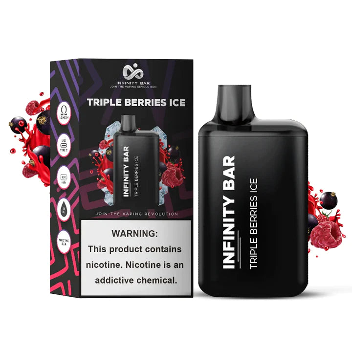 INFINITY BAR DISPOSABLE 5000 PUFFS - TRIPLE BERRIES ICE