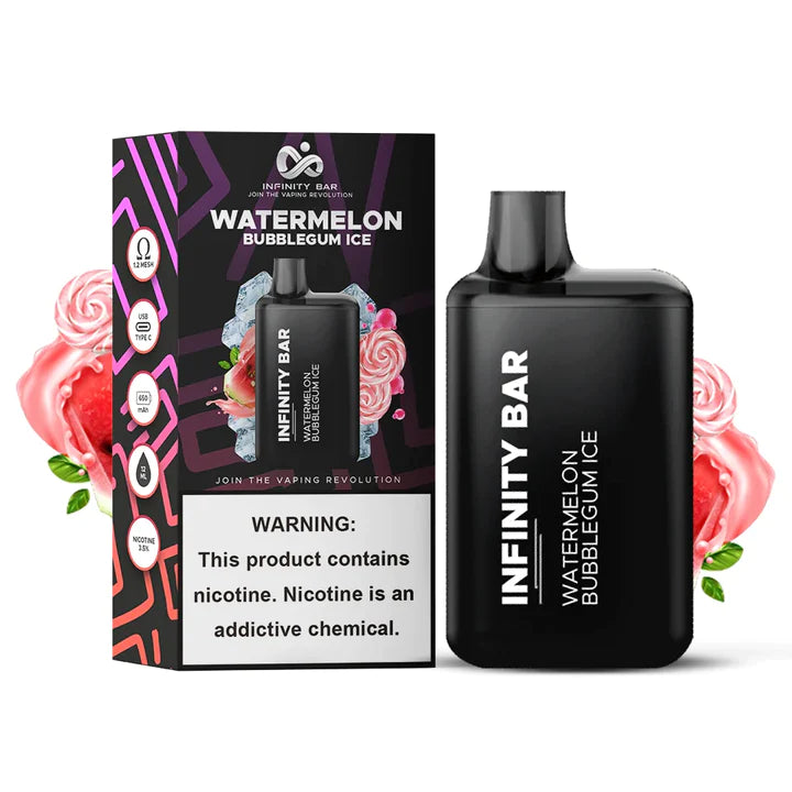 INFINITY BAR DISPOSABLE 5000 PUFFS - WATERMELON BUBBLEGUM ICE