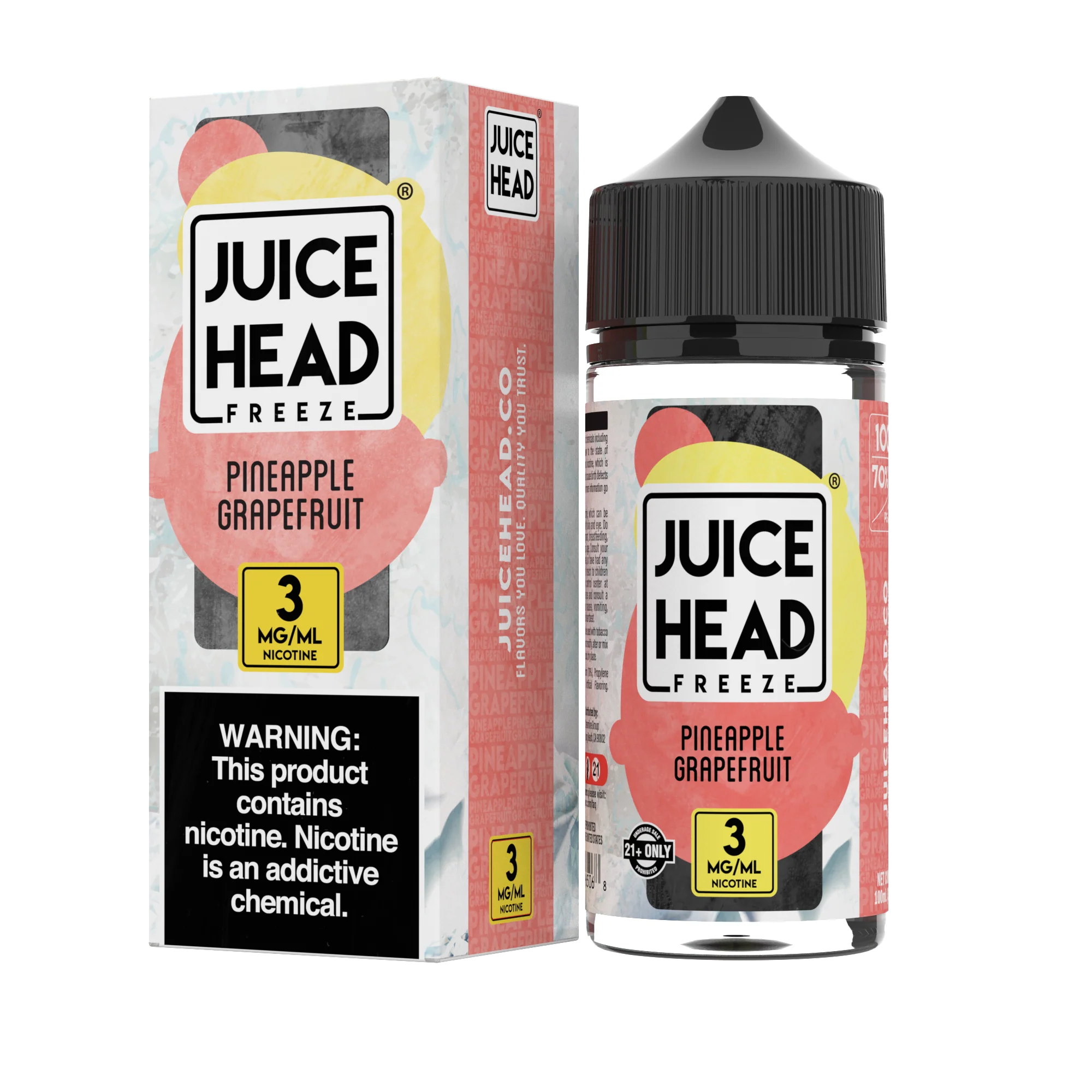 JUICE HEAD EXTRA FREEZE PINEAPPLE GRAPE FRUIT 100ML