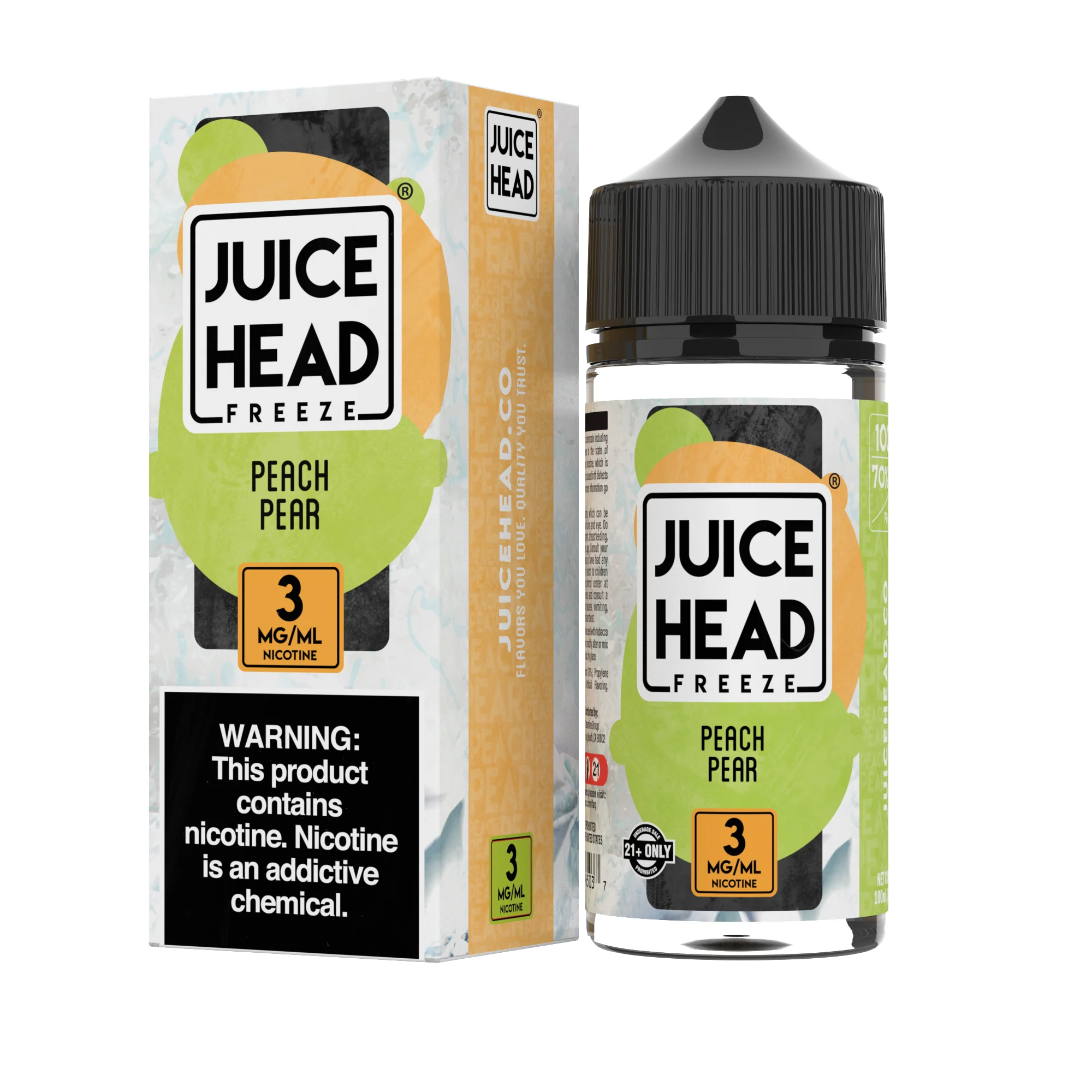 JUICE HEAD EXTRA FREEZE PEACH PEAR 100ML