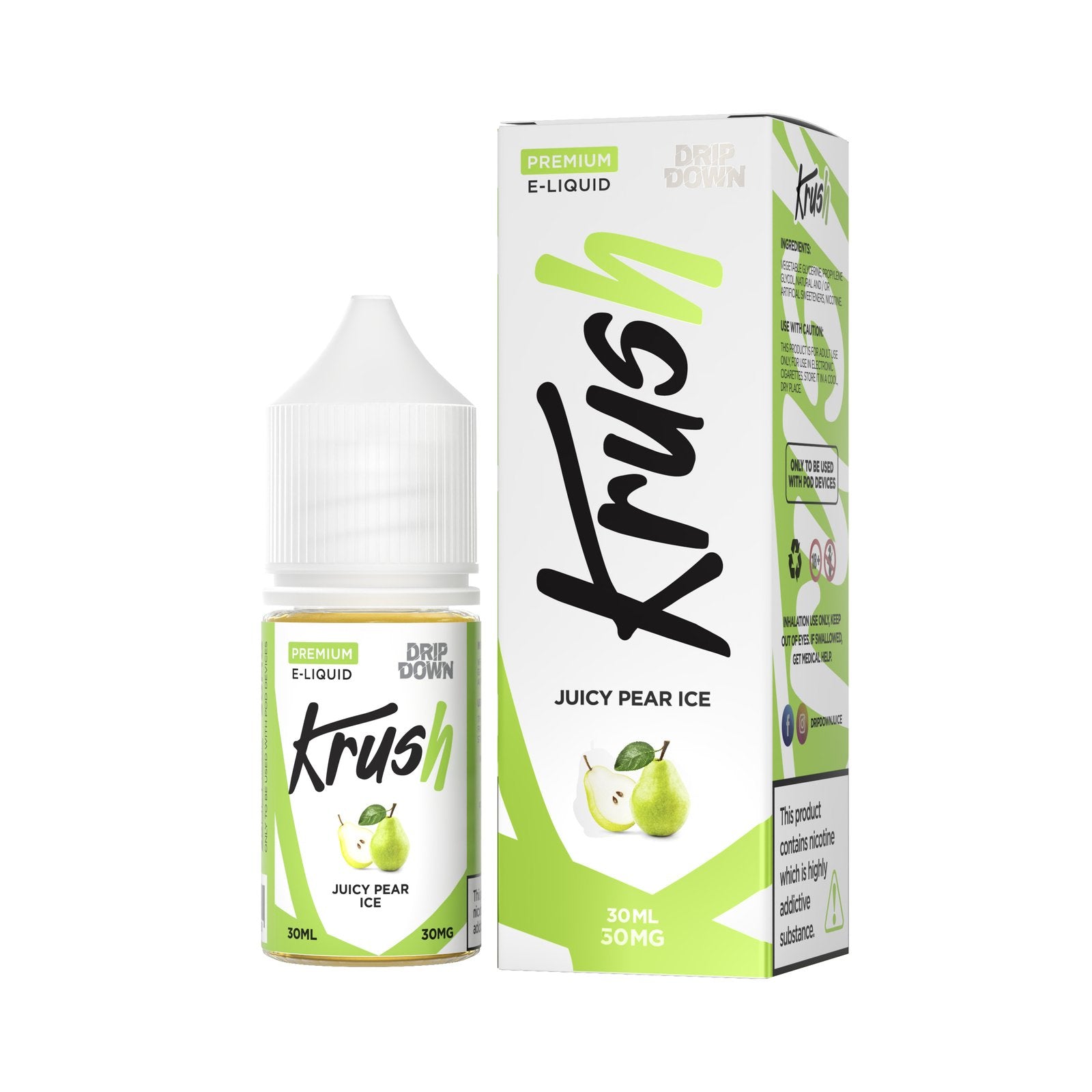 DRIP DOWN KRUSH SERIES JUICY PEAR ICE 30ML