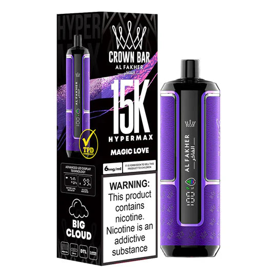 AL FAKHER CROWN BAR DISPOSABLE MAGIC LOVE 15000 PUFFS
