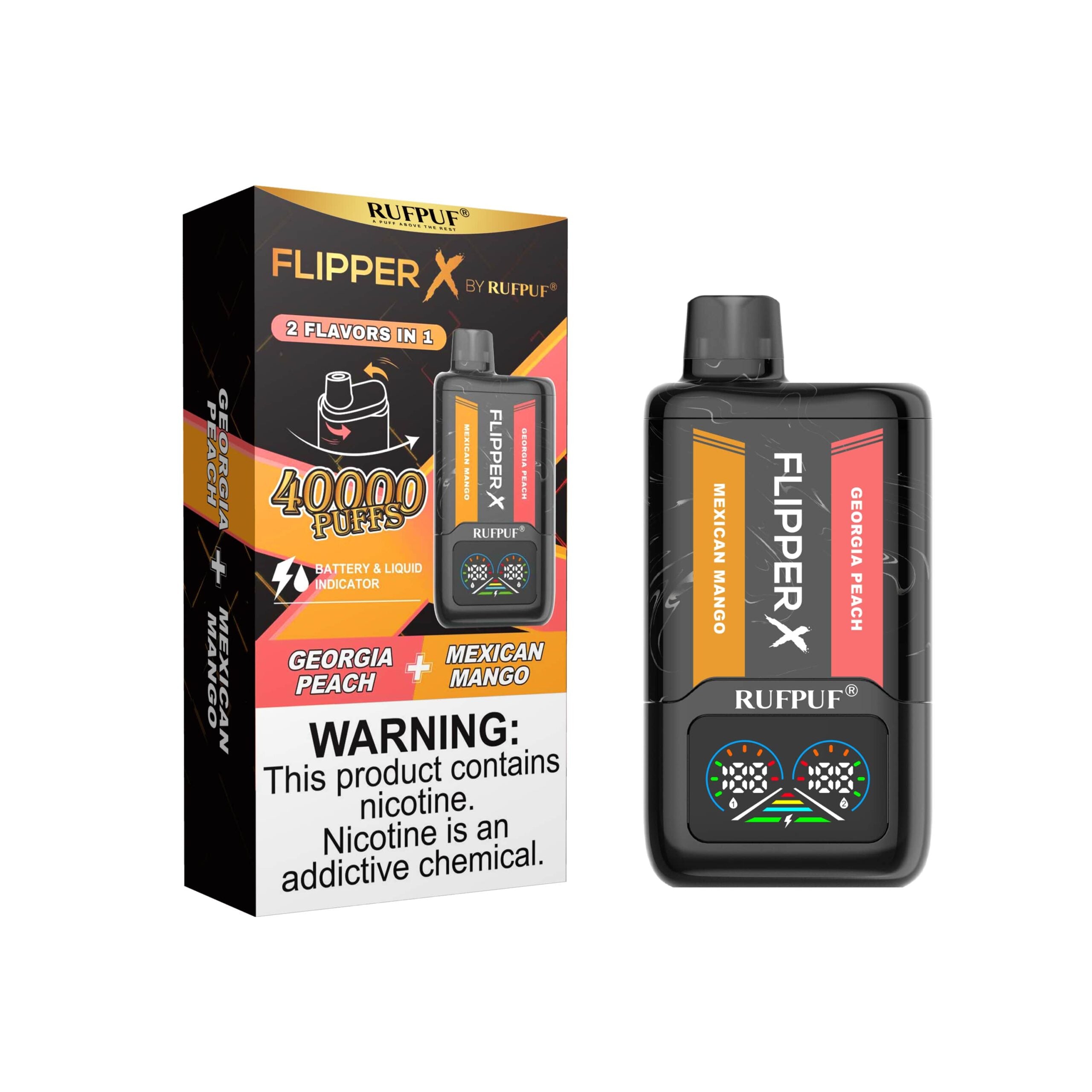 FLIPPER X 40K PUFFS GEORGIA PEACH + MEXICAN MANGO