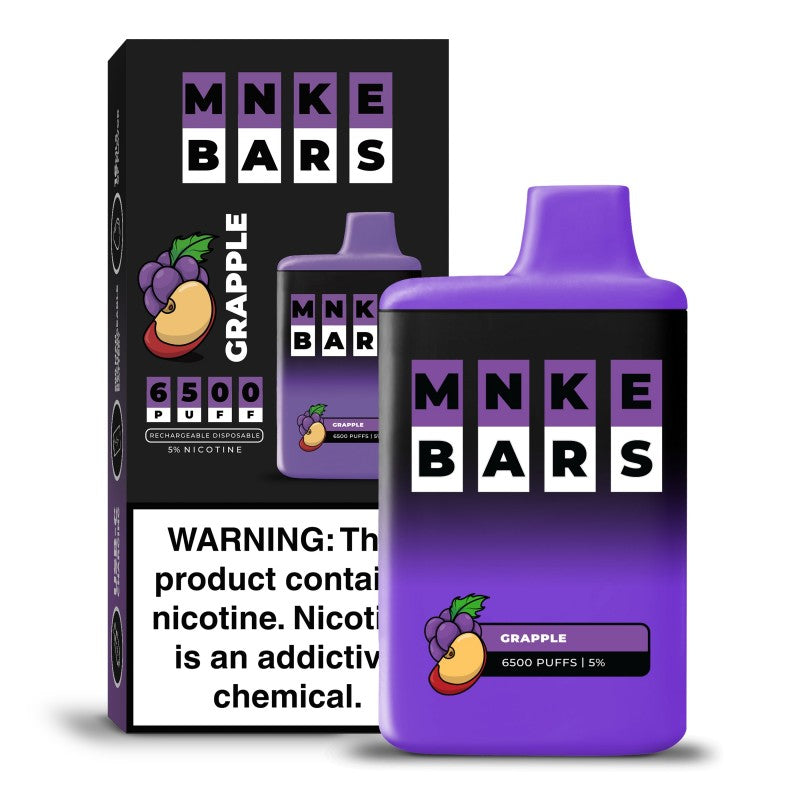 MNKE BARS DISPOSABLE – 6500 PUFFS - GRAPPLE / 50 MG