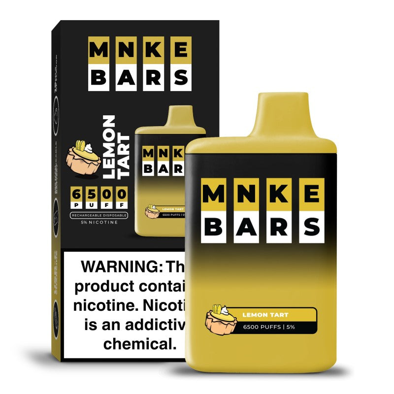 MNKE BARS DISPOSABLE – 6500 PUFFS - LEMON TART