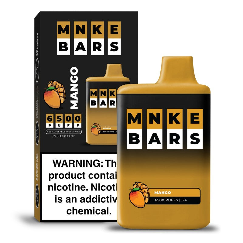 MNKE BARS DISPOSABLE – 6500 PUFFS - MANGO