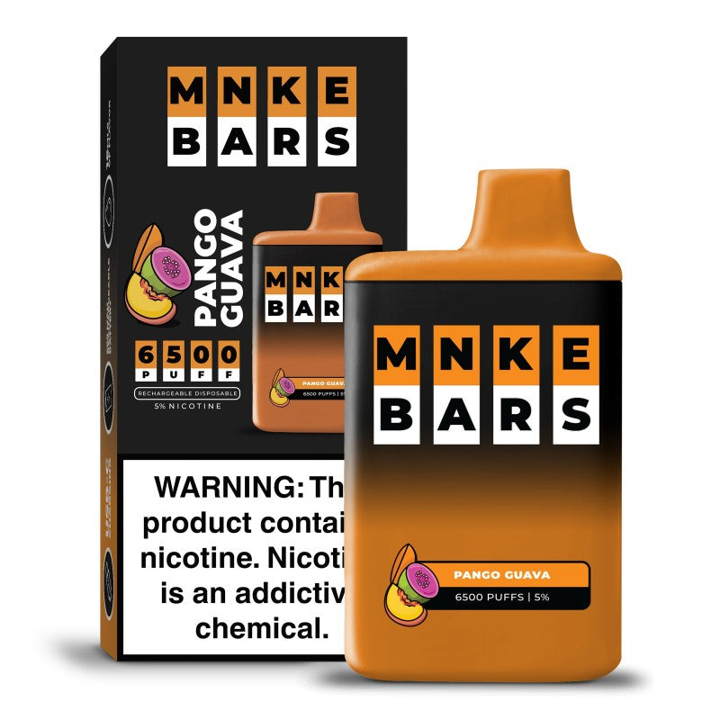 MNKE BARS DISPOSABLE – 6500 PUFFS - PANGO GUAVA / 50 MG