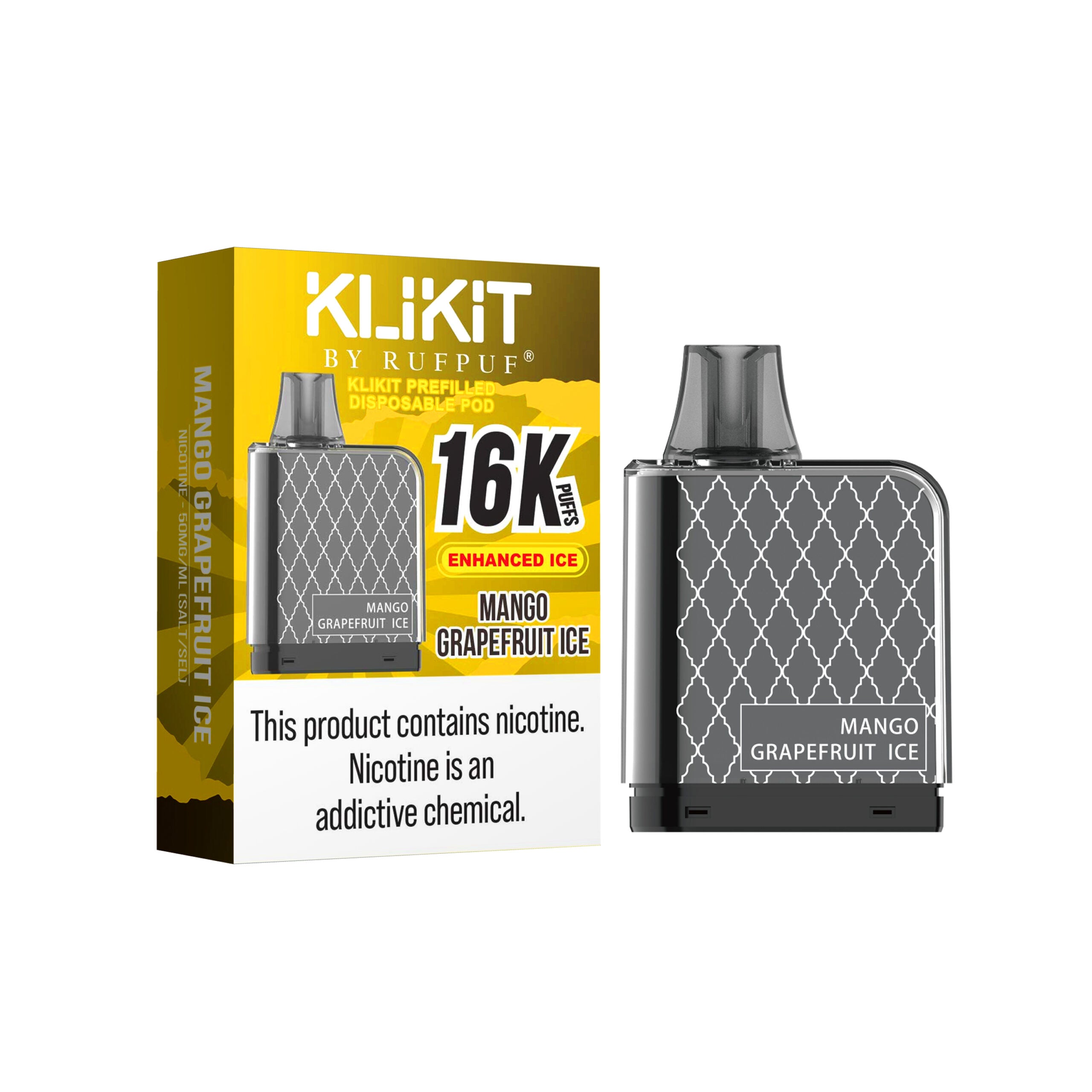 KLIKIT 16K PUFFS MANGO GRAPEFRUIT ICE