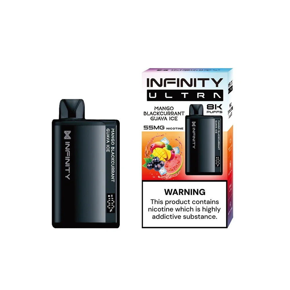 INFINITY ULTRA 8000 PUFFS - Mango Blackcurrant Guava Ice / 55 MG