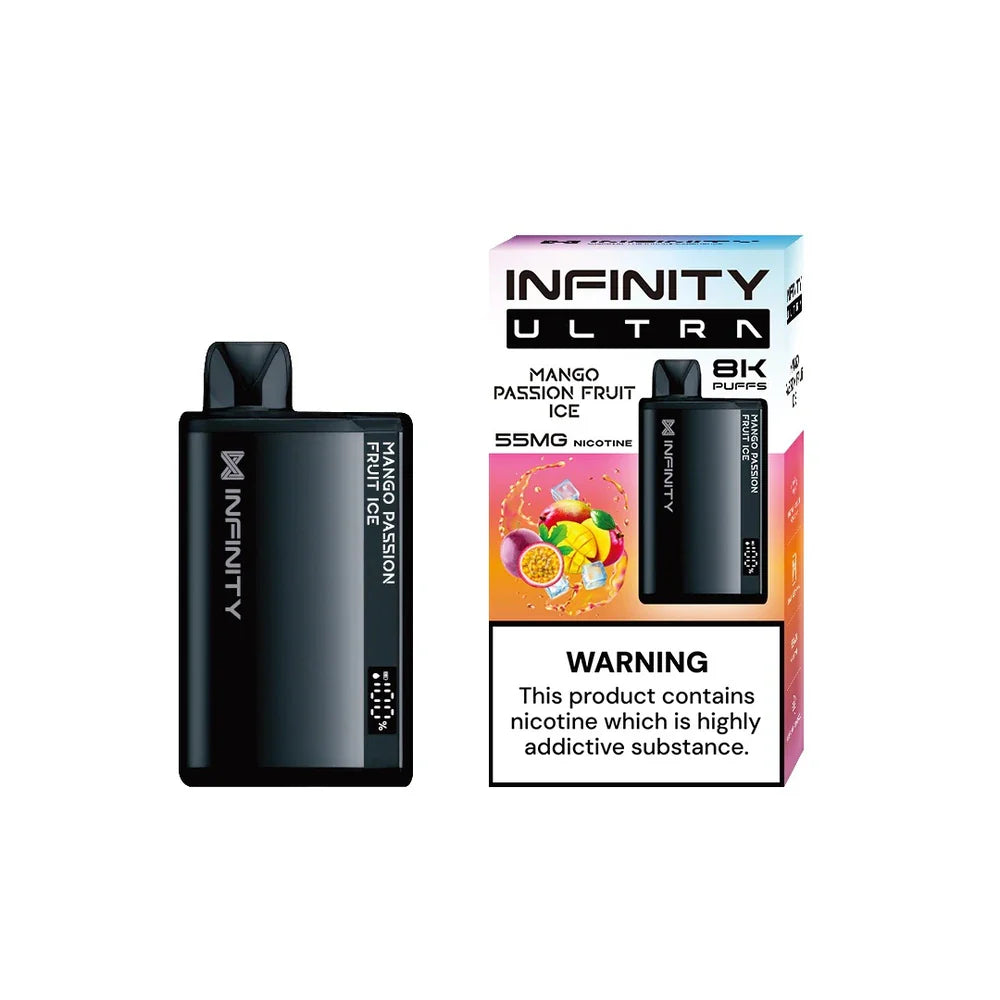 INFINITY ULTRA 8000 PUFFS - Mango Passion Fruit Ice / 55 MG