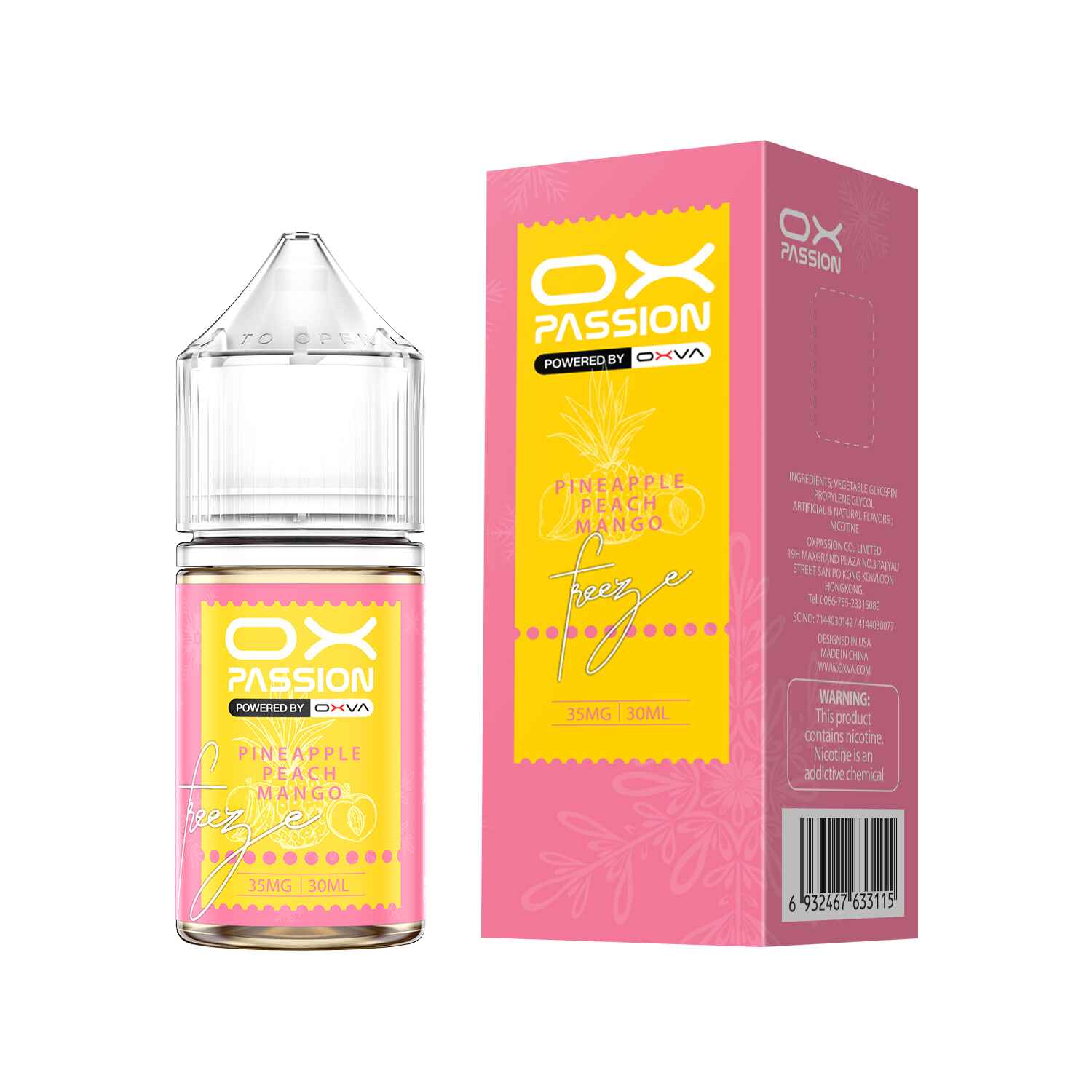 OXPASSION PINEAPPLE PEACH MANGO 30ML
