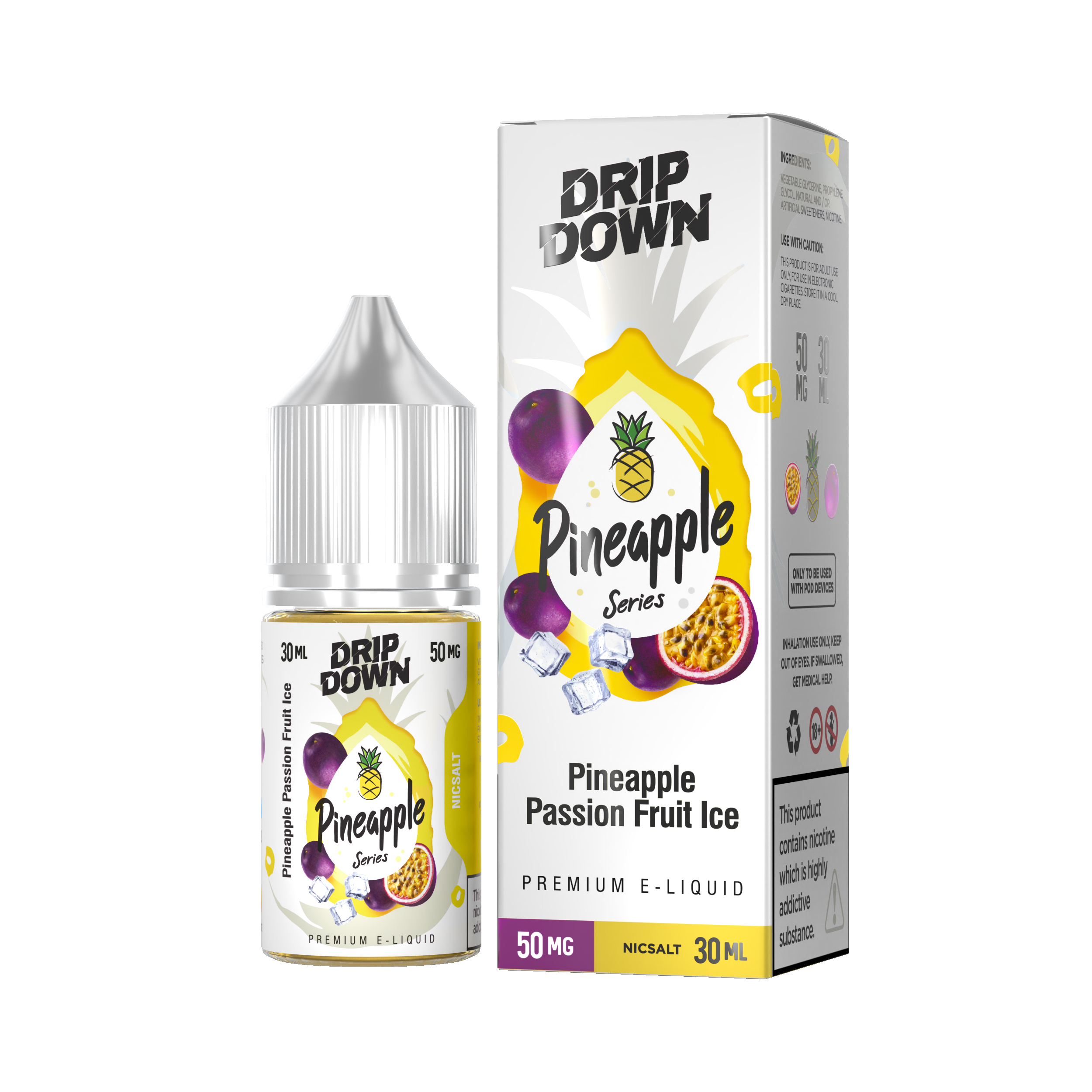 DRIP DOWN PINEAPPLE SERIES - PINEAPPLE PASSIONFRUIT ICE 30ML