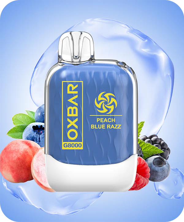 OXBAR G8000 Rechargeable Disposable Device – 8000 Puffs - Peach Blue Razz