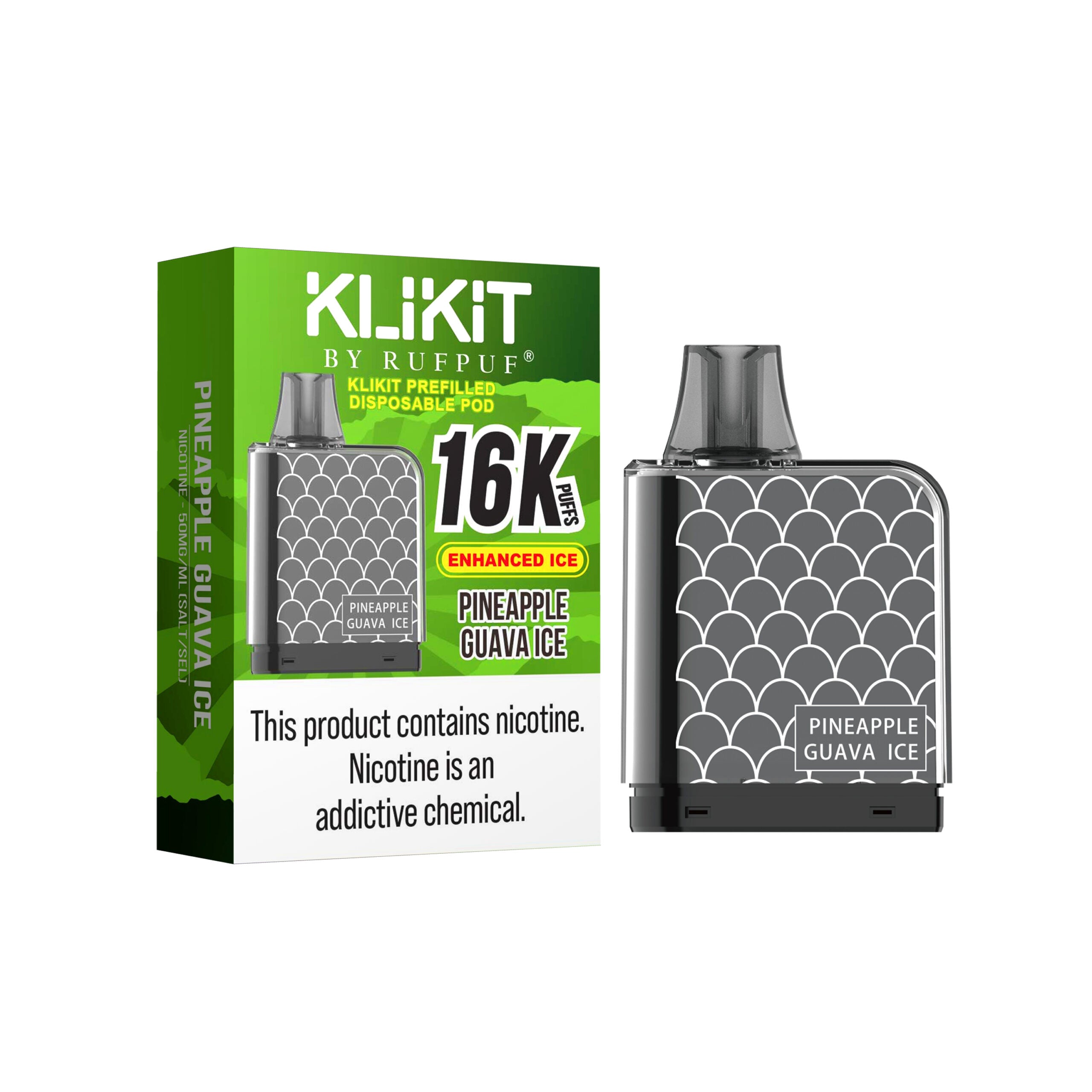 KLIKIT 16K PUFFS 50MG - PINEAPPLE GUAVA ICE