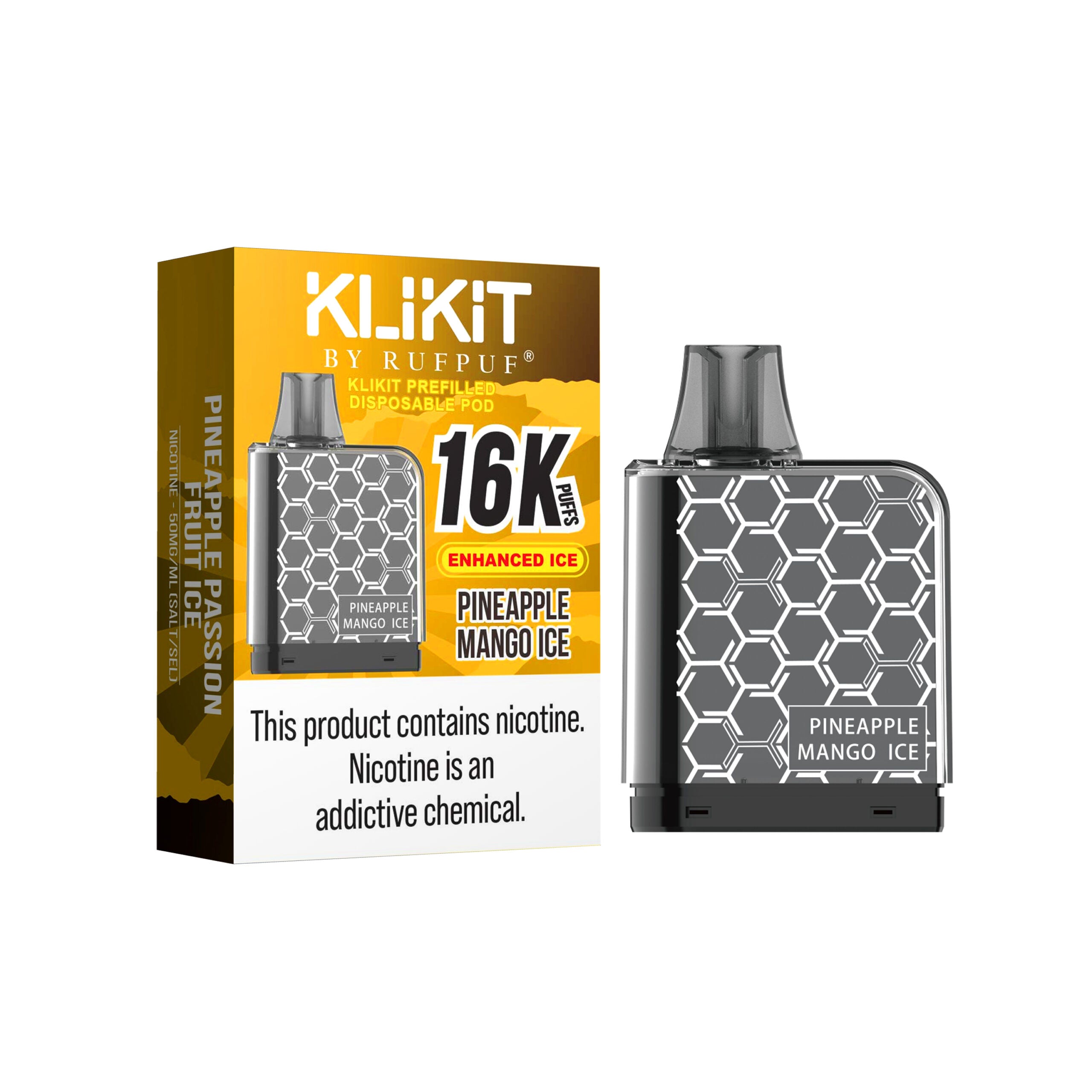 KLIKIT 16K PUFFS 50MG - PINEAPPLE MANGO ICE