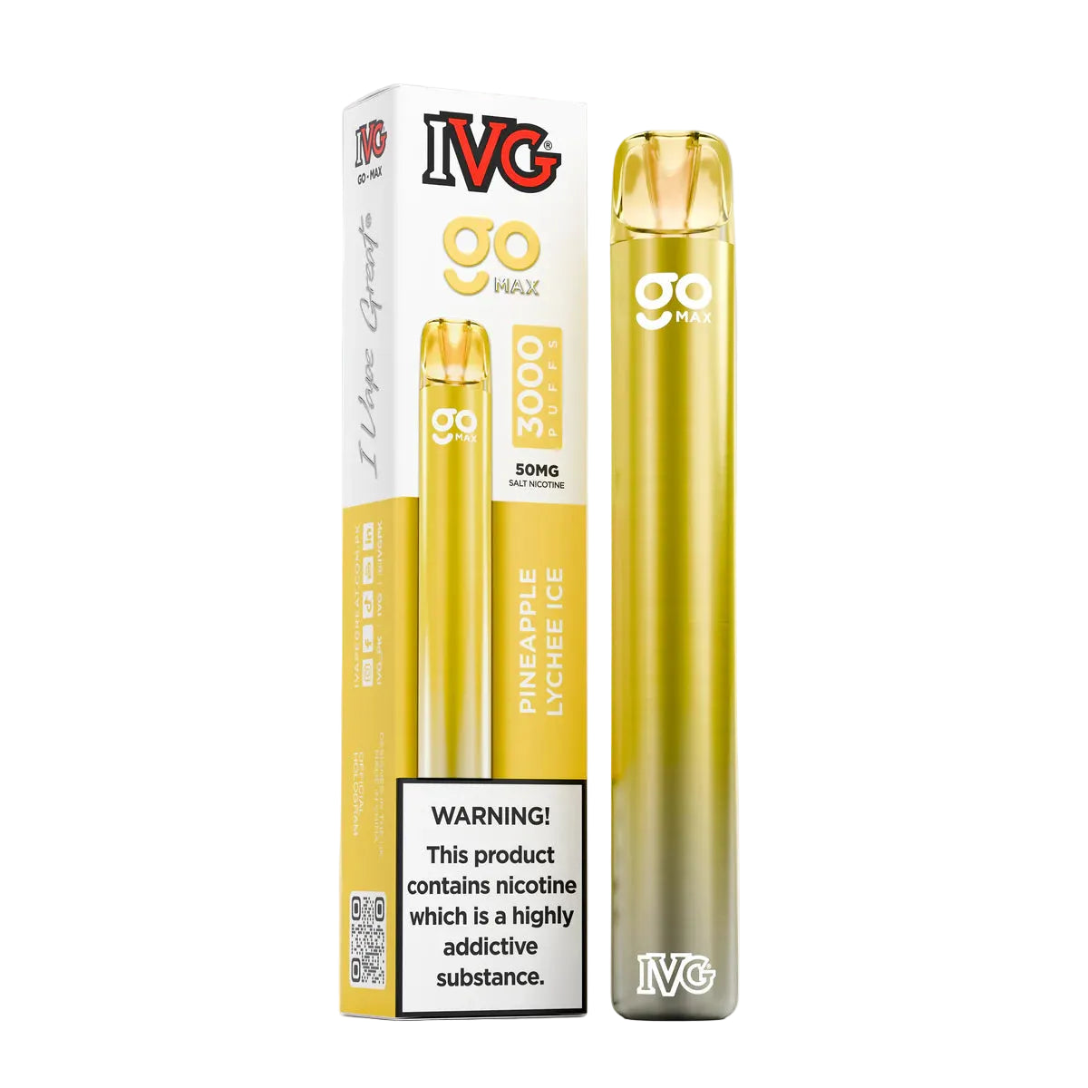 IVG GO MAX 3000 PUFFS- PINEAPPLE LYCHEE ICE