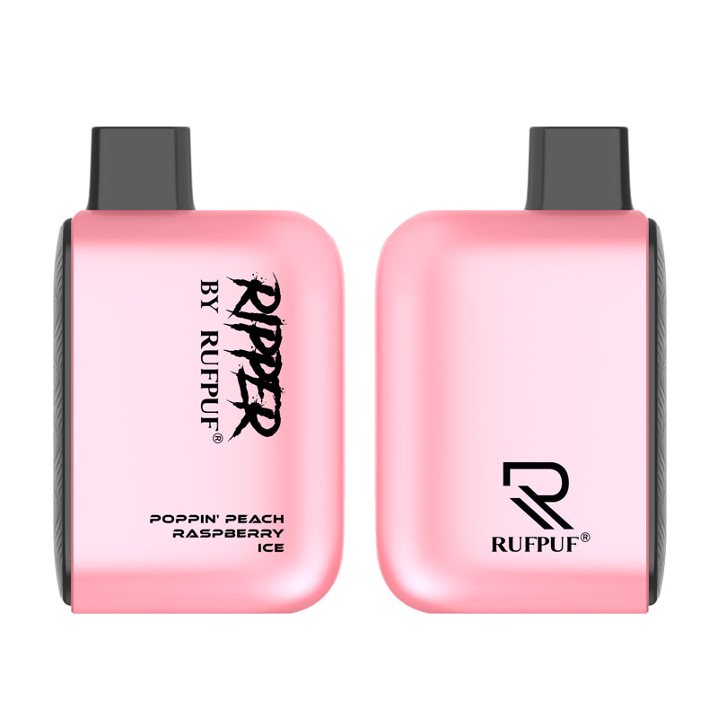 RUFPUF RIPPER 6000 PUFFS - Poppin Peach Raspberry Ice